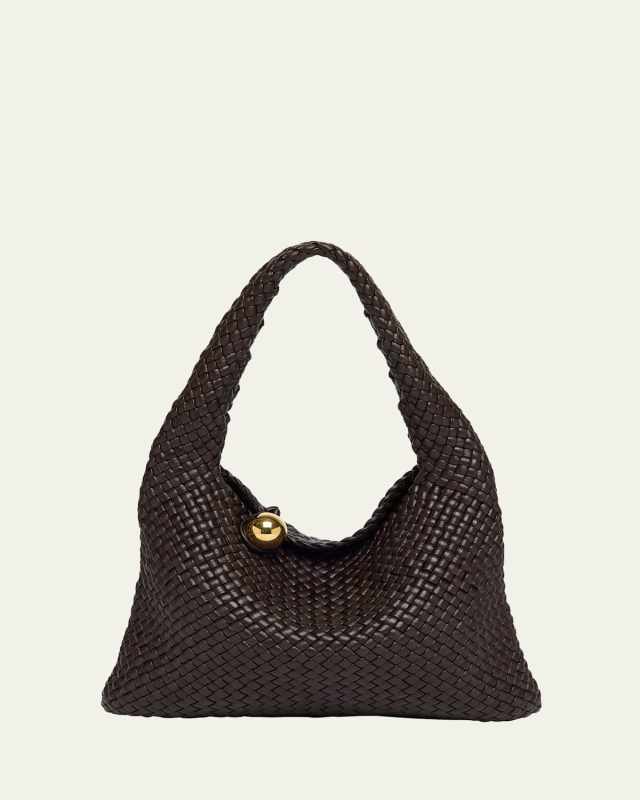Tosca Intreccio Leather Shoulder Bag